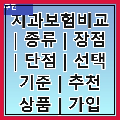 치과보험비교 | 종류 | 장점 | 단점 | 선택 기준 | 추천 상품 | 가입 방법 | 비용 비교
