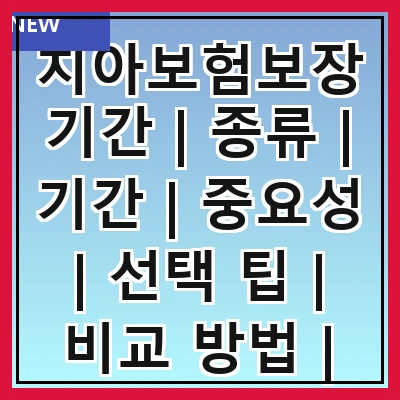 치아보험보장기간 | 종류 | 기간 | 중요성 | 선택 팁 | 비교 방법 | 청구 절차 | 갱신 정보